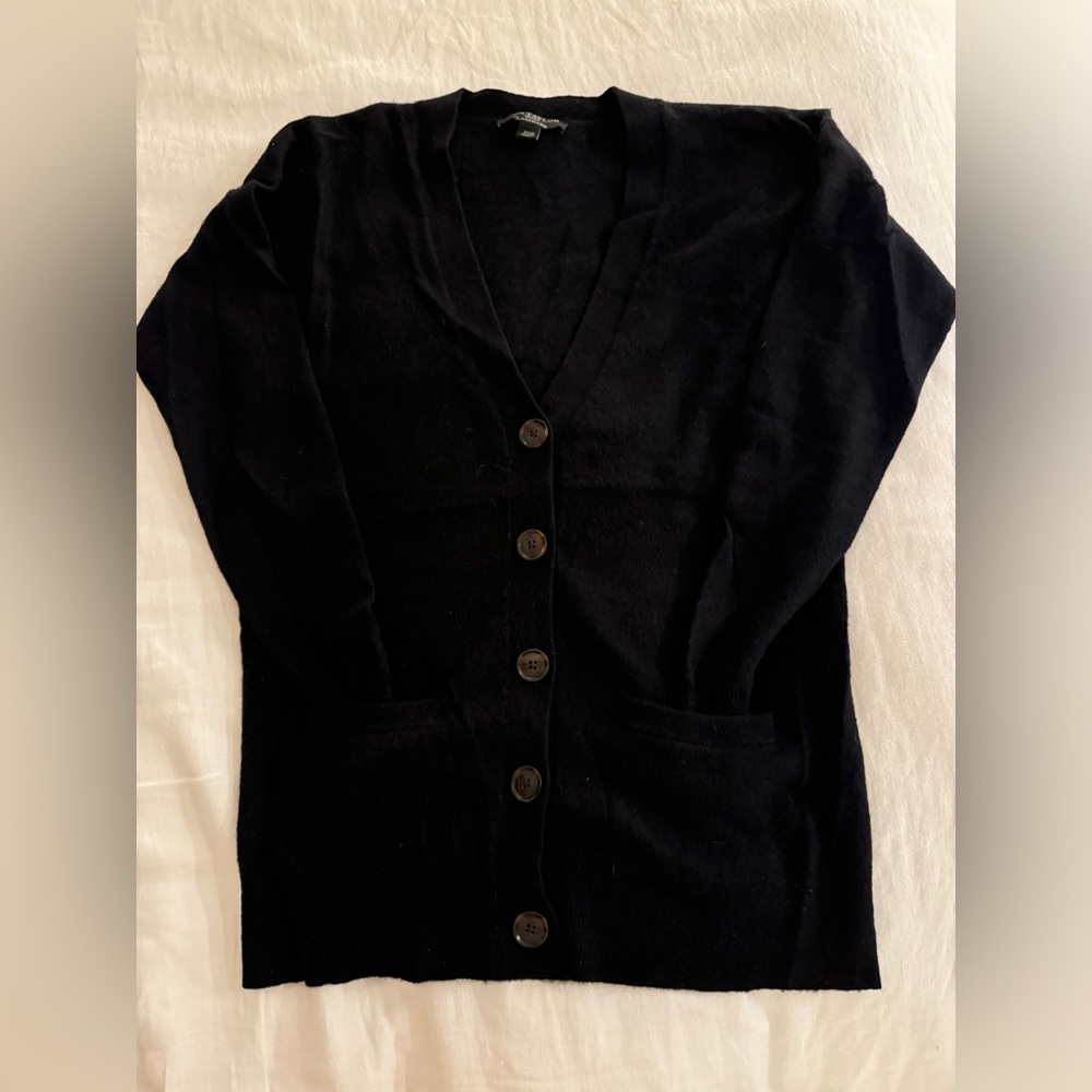Vintage Cashmere Black Cardigan